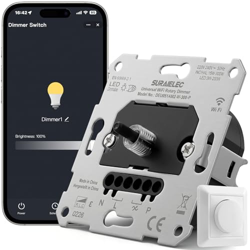 SURAIELEC Interruttore dimmer WiFi GDSK01W01