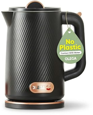 1800W Electric Kettles: OLEGA 1.8L Large Hot Water Kettle, Fast Boiling Water Boiler Electric Tea Kettle Teapot, BPA-Free 304 Stainless Steel Electric Teapot for Coffee