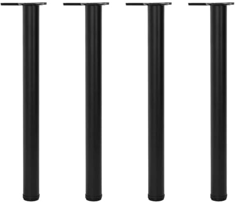 vidaXL 4X Pieds de Table Support de Meuble Bureau Plan de Travail Robuste