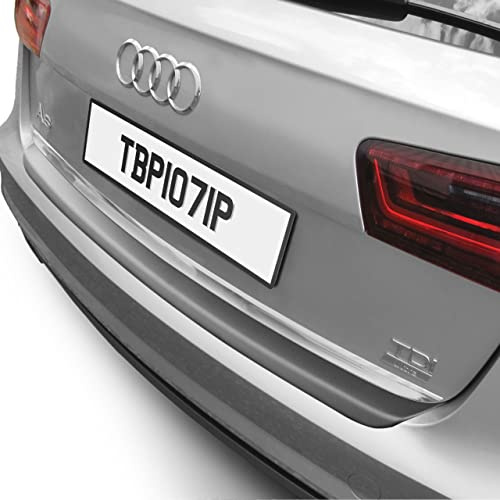 Travall Ladekantenschutz Kofferraum für Audi A6 Avant (2015-2018) Selbstklebend Kratzschutz 100% Perfekte Passform Stoßstangenschutz, Einfache Montage Schwarzer ABS-Kunststoff für Kofferraum Ladekant