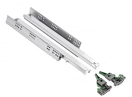 GTV - Unterflurführung mit Retarder PRO I L=400 mm I 3D-Verstellung I Wandstärke: 16-19 mm I Belastbarkeit bis 35 kg I Lebensdauer bis 60 000 Zyklen I Synchronisierte Auszugsführung I 1 Paar