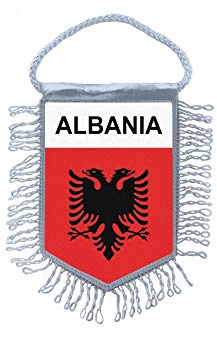 Akachafactory Wimpel mini Flagge Fahne flaggen miniflagge albanien