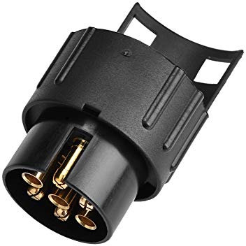 7 pines a 13 pines Conector de remolque Adaptador de enchufe de remolque N&S Conector convertidor de enchufe para caravana de remolque (12V)