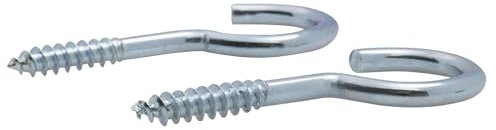 Crochet à visser zingué filet bois Viswood 6x50mm (lot de 2 crochets)