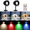 Laliled Applique da Parete 2PACK, 16 Lampade da Parete Dimmerabili Cambiabili di Colore, Rotazione Magnetica a 360° Supporto Touch e Telecomando, Lampade da Parete per Studio Lettura Comodino