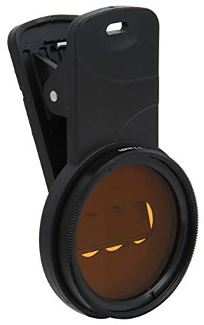Bagima Obiettivo per Fotografia di Pesci con Filtro per Telefono Arancione 11 × 11 × 5 Obiettivo Fotografico per Cilindro di Corallo di Pesci d'Acqua Marina con Acquario con Filtro Macro