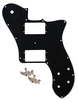 SHEGNSUI 72 Telecaster Thinline TV Jones Gitarren-Schlagbrett mit Schrauben, passend für 72 Telecaster Deluxe, 14 Löcher, schwarz, 3-lagig