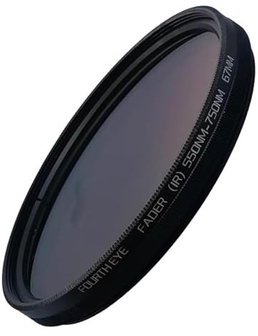 40,5 mm verstellbarer Infrarot-Pass Röntgen-IR-Fader IR-Kameraobjektivfilter von 550 nm bis 750 nm für spiegellose Sony Alpha a6700 Kamera mit E PZ 16–50 mm f/3.5–5.6 OSS-Objektiv