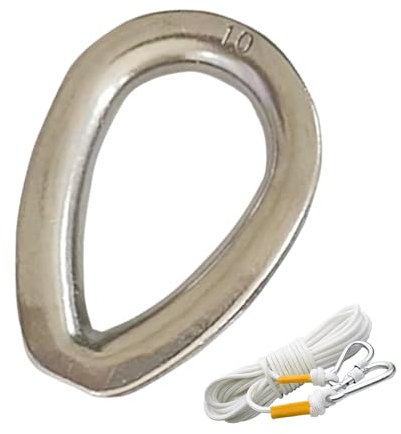 Shurzzesj Ditale per fune di ancoraggio per barche, morsetto per fune - hardware per costruzioni marittime | Ditali per corda Attrezzatura per sartiame Varie specifiche per yacht, nave,