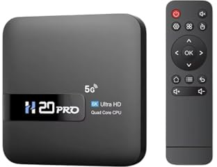 Android TV Box H20PRO Smart TV Box WiFi6 Android 10 6K 4K 3D Media Player TV Box Android 2.4G&5G WIFI Very Fast 1080P Set Top Box