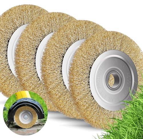 Forever Speed 2 Piezas Cepillar de Malezas,10 mm de ancho Cepillar de Malas Hierbas,110 x 16 mm Cepillar Alambre Para la Eliminación de Malas hierbas musgo