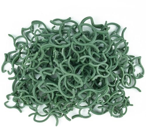 DIELIANHUA 100 PCS Clip per Piante, Clip di Supporto per Piante, 2 * 2.6cm Clip per Piante da Giardino, Clip per Piante Rampicanti, Morsetti per Piante Rampicanti, Clips per Piante per Pomodori