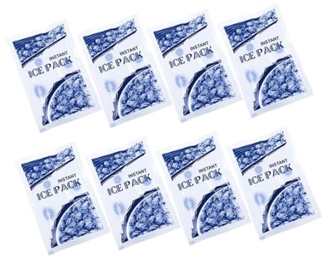 DEARMAMY 8stücke Eisbeutel Einweg-kühlbeutel Für Kühlpacks Mit Kältequelle Sofortige Kühlung Für Blutergüsse Verbrennungen Und Schwellungen Reduzieren