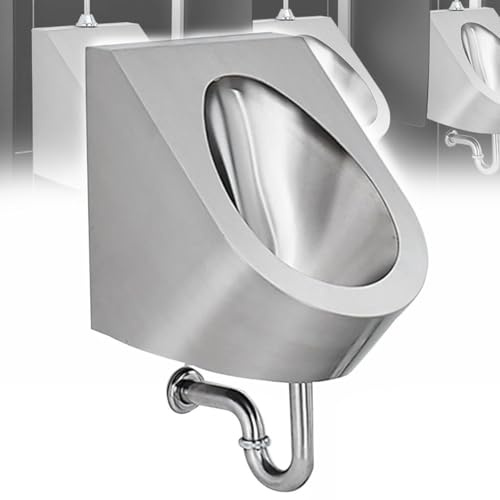 WDWDW Orinatoio da Bagno per Uomo, in Acciaio Inossidabile 304, a Parete, WC da Bagno, Commerciale