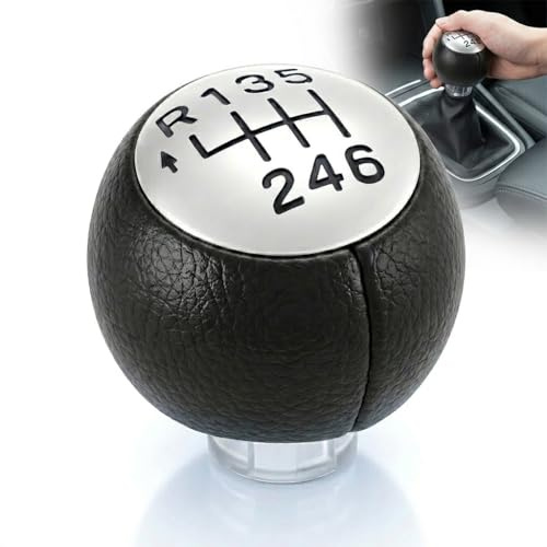 Pomello del cambio a 6 marce manuale auto di ricambio per Peugeot 307 308 3008 407 5008 807 Citroen C3 C4 C8 Jumpy Fiat Ulysse, manopola ergonomica K Shift con facile installazione e durata 1 pezzo