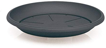 SOTTOVASO TONDO FESTONATOANTRACITE (VASO �80CM) �60X8HCM