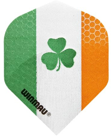 WINMAU Mega Standard Irland Dart Flüge - 1 Set pro Packung (insgesamt 3 Flüge)