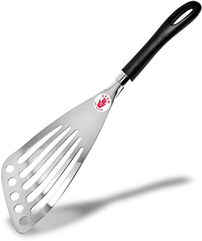 Left Handed Fish Spatula Stainless Steel Egg Flipper 12”
