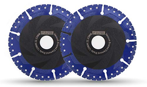DT-DIATOOL Disco Diamantato 2 Pezzi 125 x 22,23 mm Lama per Sega Universale per Cemento Armato Metallo Alu Rebar Ferro PVC Tutti i Materiali Resistenti