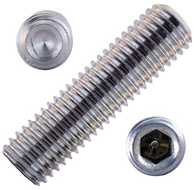 Gewindestifte mit Innensechskant u. Ringschneide M6x6 mm aus Edelstahl A2 (20 Stück) | DIN 916 - Madenschrauben - Wurmschrauben von MESAROS®