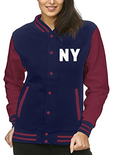 EZYshirt® Wunschinitalen Wunschnummer College Jacke für Damen | Herren College Jacke Damen | Frauen Baseball Jacke
