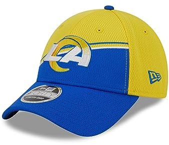 New Era Los Angeles Rams NFL 2023 Sideline Yellow Blue 9Forty Stretch Snapback Cap - One-Size