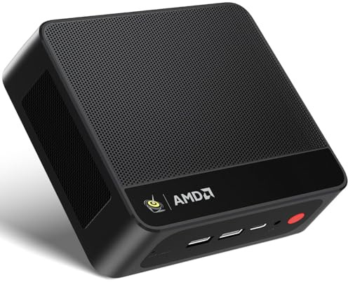 Beelink Mini PC SER5 MAX, AMD Ryzen 7 7735HS, 8C/16T bis zu 4.75GHz, 24GB LPDDR5 RAM 1TB M.2 PCIe SSD Windows 11 Pro, 4K@60Hz Triple-Display(HDMI/DP/Type-C) BT5.2, WiFi6, 2.5G RJ45