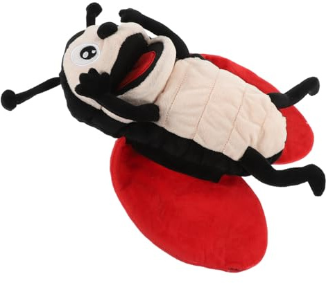 Toyvian Marienkäfer-Handpuppe Aus Weichem Plüsch 12.60X11.81X3.54In Kreatives Handspielzeug Für Kinder Geschichtenerzählen Vorschule Familien