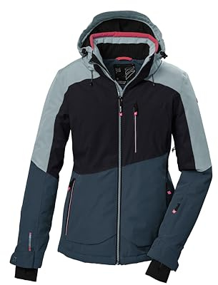 Killtec Damen Ksw 37 Wmn Ski Jckt Skijacke/Funktionsjacke mit abzippbarer Kapuze, Schneefang und Unterarmventilation