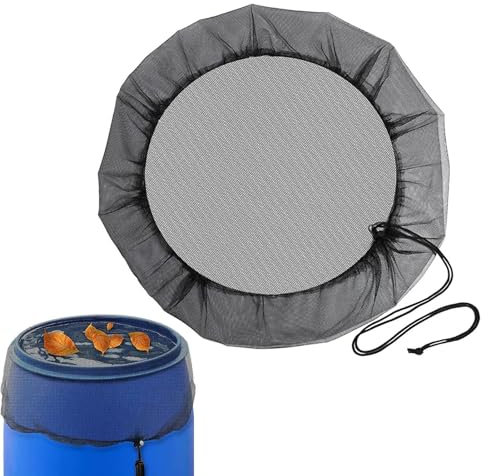 Rete di protezione per barile antipioggia, coperchio per barile regolabile, coperchio per barile antipioggia con elastico, rete di protezione per barile antipioggia diametro 60/80/95/100 cm