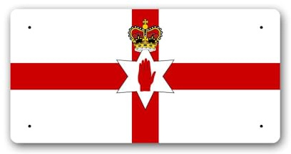 McMug - Northern Irish Flag - N.Ireland Metal Sign, Decorative Sign, 200mm x 100mm