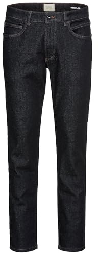 camel active Herren Regular Fit 5-Pocket Jeans Dunkel Marine, 34, menswear-32/34
