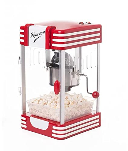 UQACHG Machine à Pop-Corn au Look rétro, 230 Watts, Machines à Pop-Corn Professionnelles rétro, collations au Pop-Corn pour Un Usage Domestique