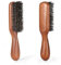 BESTOOL Brosse à cheveux, brosse en poils de sanglier pour cheveux fins et fins, brosse à barbe pour l'entretien quotidien de la barbe, brosse pour homme avec manche en bois de sapelli