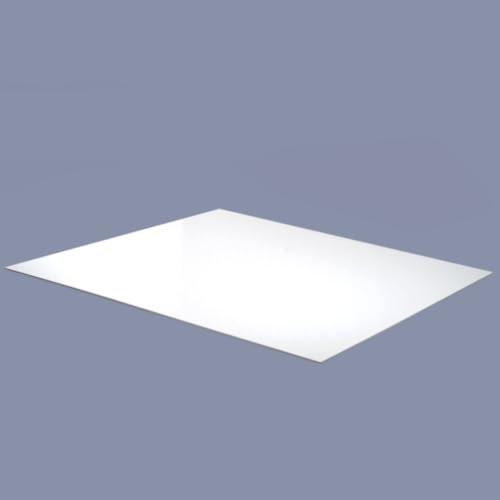 Materia Prima Cartón Pluma para Maquetas, Letreros y Soportes. Plancha de Poliestireno Expandido de Fácil Corte. Foamboard Multiusos. (Blanco, 5 mm de grosor, 50x70 cm)