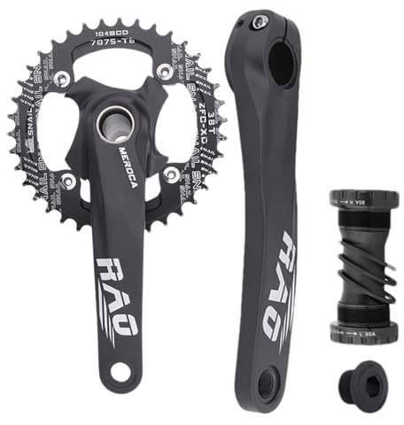 170 mm Kurbelgarnitur – hohl integriert mit Tretlager, Fahrrad-Kettenblatt-Ritzel, runde Schrauben, schmales breites Kettenblatt, Tretlager-Kettenrad, Kurbelgarnitur für Rennrad