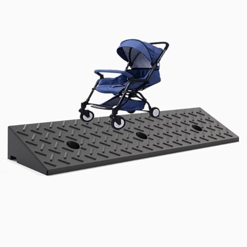 Rampa Soglia Portatile, Rampa in Plastica per Marciapiede, 100x25x10cm Rampa Cordoli per Auto Scooter Moto, Rampa Sedia A Rotelle Rampa Accesso(100x30x12cm/39.37x11.81x4.72in)