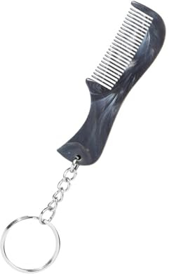 Peine de bolsillo multifuncional para peinar barba y bigote, alisador de pelo, peine alisador de pelo