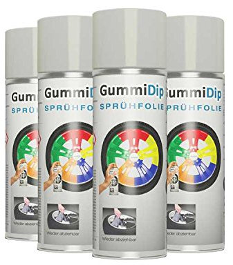 Gummi Dip Sprühfolie, Effekt Spray, 4er Set, 4x400 ml (Perl Effekt)
