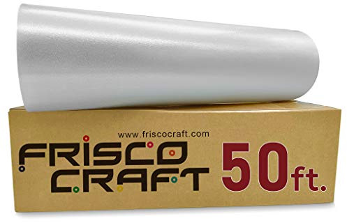 Frisco Craft C-370 Överföringstejp för vinyl 12 tum x 50 fot klar liggande platt | applikationstejp perfekt för självhäftande vinyl för skyltar klistermärken dekaler väggar dörrar fönster