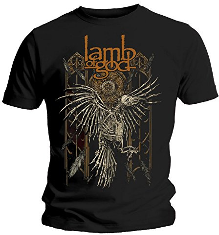 Lamb of God Official T Shirt Heavy Metal Crow Bones The Duke XL