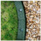 FlexiBorder - Bordure de pelouse – Bordure de jardin flexible pour pelouse – Allées – Bordures surélevées – Gazon artificiel – Vert – 6 x 1 m de longueur