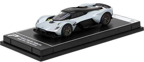 PosterCars 1:64 Scale Aston Martin Valkyrie Skyfall Silver Hypercar League Collection No.11