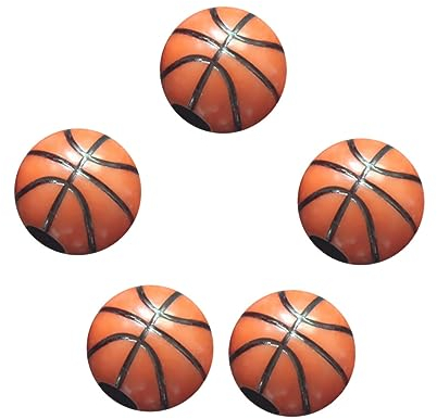 Operitacx 60stücke Basketballperlen für Junge Mädchen Bastelperlen in Kunststoffkugeln zum Selbermachen von Halsketten und Armbändern