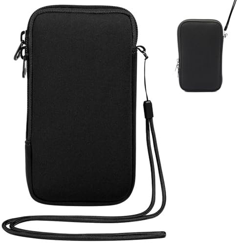 Custodia Protettiva per Cellulari in Neoprene,Custodie Universale per Telefono,Borsa per Cellulare con Cerniera,Tasca per Telefoni con Cinturino