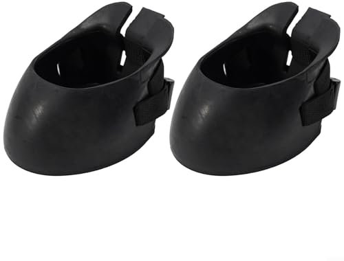 2 Stück Hufstiefel für Pferde, rutschfeste Hufschutzschuhe aus schwarzem Gummi zum Schutz vor Hufverletzungen (L)