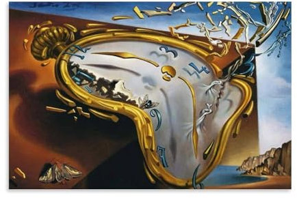 GOORAL Salvador Dali Malerwerk, schmelzende Uhr, Poster, ästhetischer Druck, Kunstdruck, Wandgemälde, Leinwand, moderne Schlafzimmerdekoration, 50 x 75 cm
