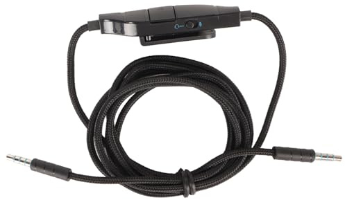 Ejoyous Qualità Premium con Core OFC, Cavo Intrecciato Lungo 1,7 M per G633 G933 G935 G635, MIC in, Controllo del Volume, Muto, Collega PC, Console di Gioco, Telefoni, Tablet