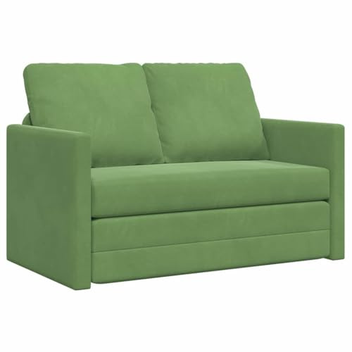 Iiaky Divano Letto 2 posti Divano 2 posti 120 cm Divani 2 posti in Velluto per Salotto-Hellgrün-2-Sitzer