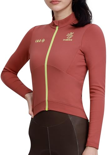 INBIKE Giacca da Ciclismo Invernale Donna Maglia Ciclismo Donna Antivento Idrorepellente Riflettenti con Tasche per Bici da Strada MTB